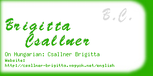 brigitta csallner business card